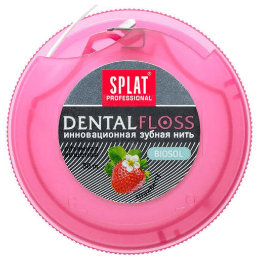 SPLAT Professional з/нить объемная DentalFloss с ароматом Клубники 30м