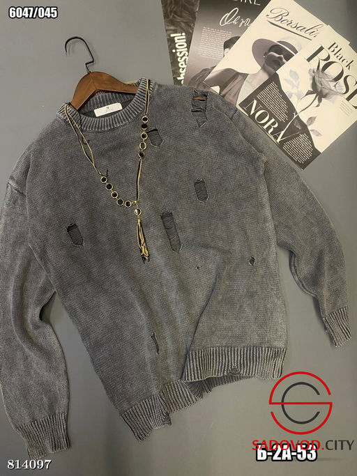 Свитер женский с рваным эффектом - Bruno фото 2