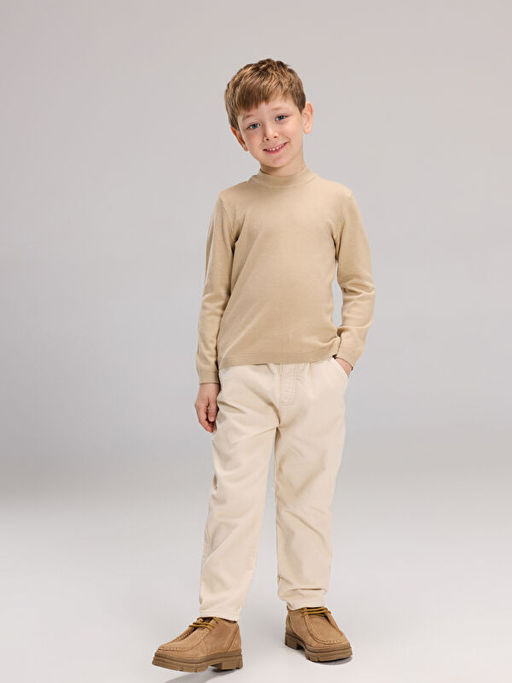 Bisiklet Yaka Erkek ?ocuk Triko Kazak