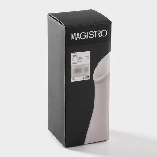 Ваза для цветов Magistro «Бланш», 7×18.5 см, фарфор, белая