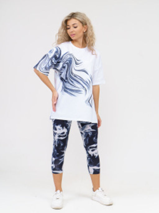 909 Костюм "белый/черный"