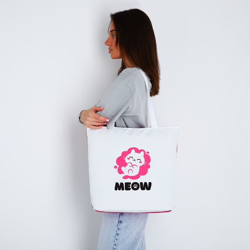 Сумка-шопер Meow на молнии, 37*32*10см - Nazamok фото 2