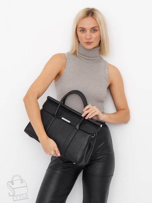 Сумка женская кожаная 98321S black Velina Fabbiano-Safenta