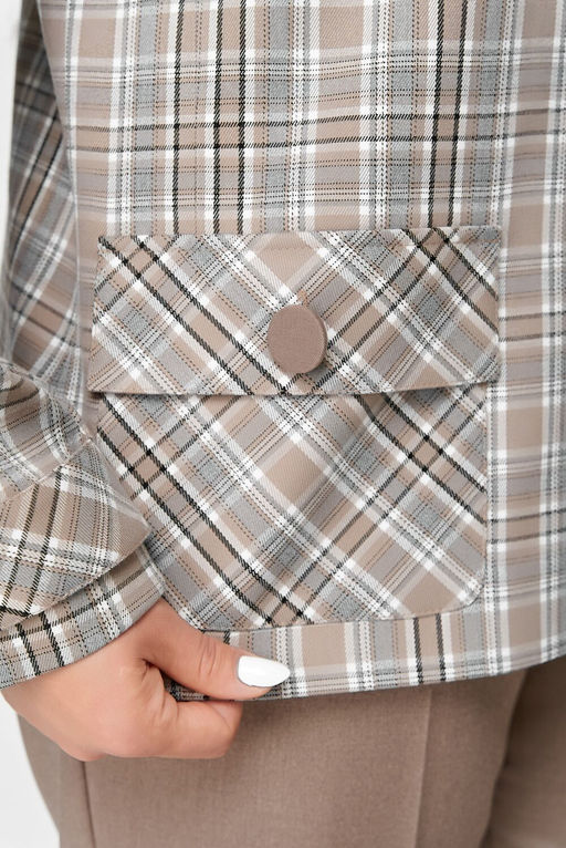 Жакет FITA 20751 бежево-коричневый