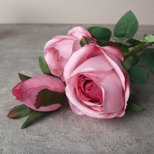 Цветок искусственный Роза букет 62 см 3 головы / HJY-3 /уп 2/400/ - Галеонтрейд фото 7