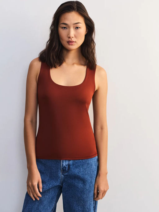 Базовый топ с широкими бретелями LUCKY0526-21 / Zarina