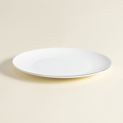 Тарелки SL Home «Каскарон», d=27 см, набор 2 шт., костяной фарфор, белые