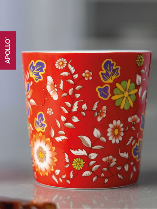 Кружка APOLLO genio Florido Cono 370 мл красный  фото 3