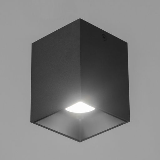 Светильник «Кубик»LED 4000К 10 Вт DIM220 черный 7.5×7.5×9.5 см