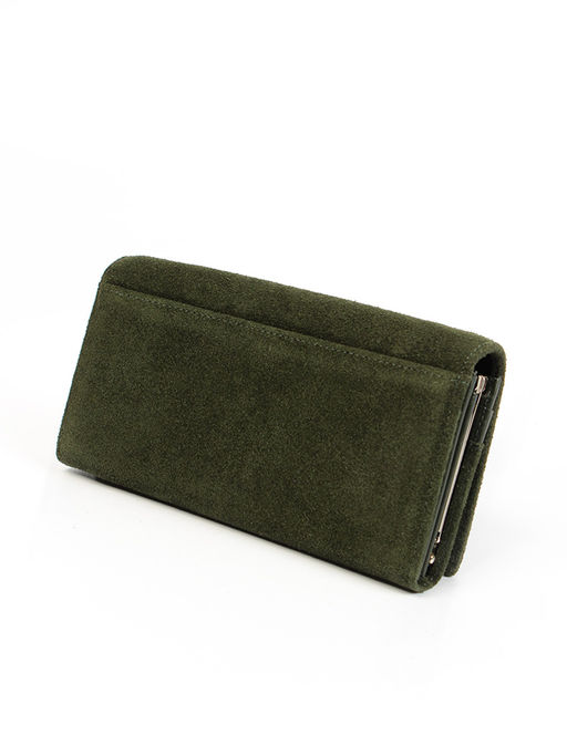 LACCOMA кошелек LA-1071-Z-темно-зеленый натуральная замша  фото 2