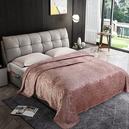 Плед Велсофт Жаккард - Беж 220х205