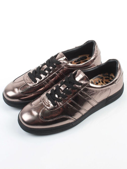 03-B6C-7MS BROWN/BRONZE Кеды женские (натуральная кожа) - Фабричный китай фото 4