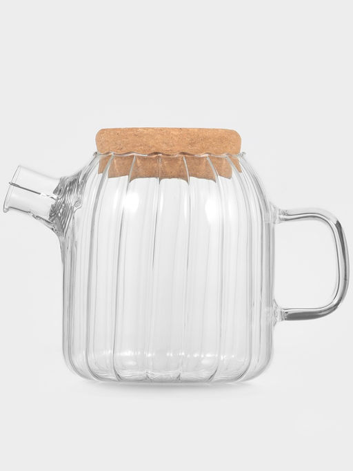 Заварочный чайник «Эко», 600 мл, 17×11×13.5 см, с пробковой крышкой, стекло, прозрачный