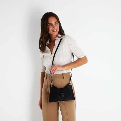 Сумка-мессенджер на молнии, цвет чёрный - Simaland фото 2