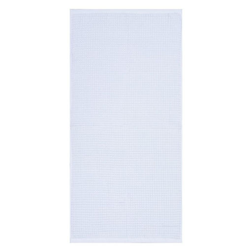 Полотенце вафельное банное Этель Boho 67х140 см, цвет белый, 100% хлопок, 290 гр/м2  фото 3