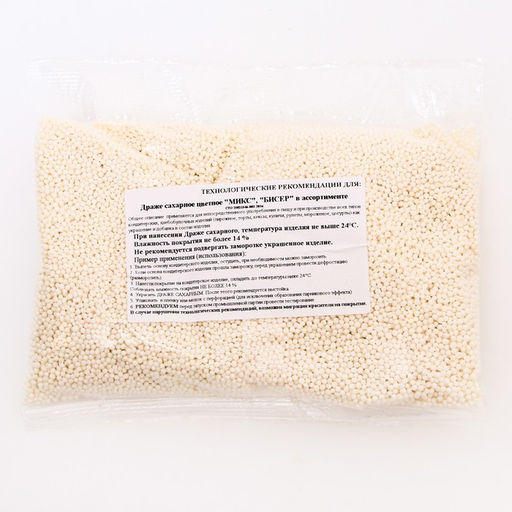 Посыпка кондитерская с мягким центром Бисер, еребро, Пасха, 500 г - Simaland фото 3