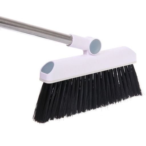 Набор для уборки, щетка для пола с совком "Профи" белый 8815