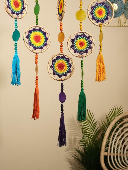 Ловец снов «Оптимизм», 50×2×100 см, текстиль, ротанг