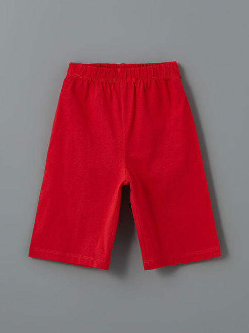 Bisiklet Yaka Bask?l? K?sa Kollu Erkek ?ocuk ?ortlu Pijama Tak?m?