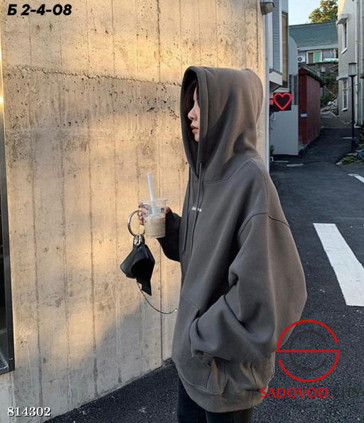 Худи женское однотонное