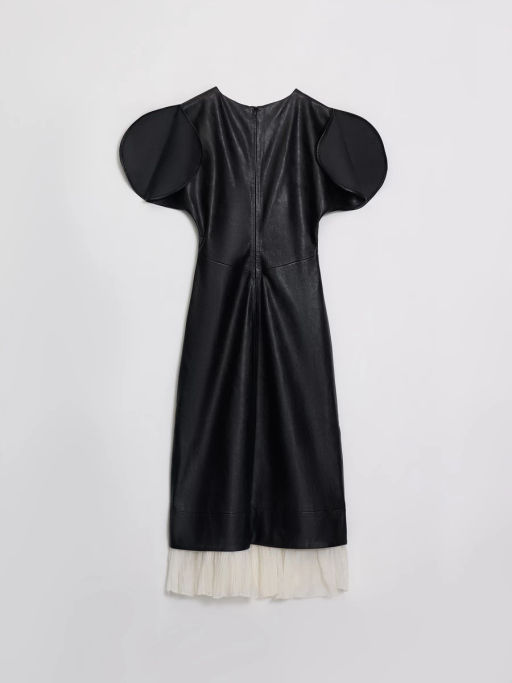 Платье миди из искусственной кожи / Zarina