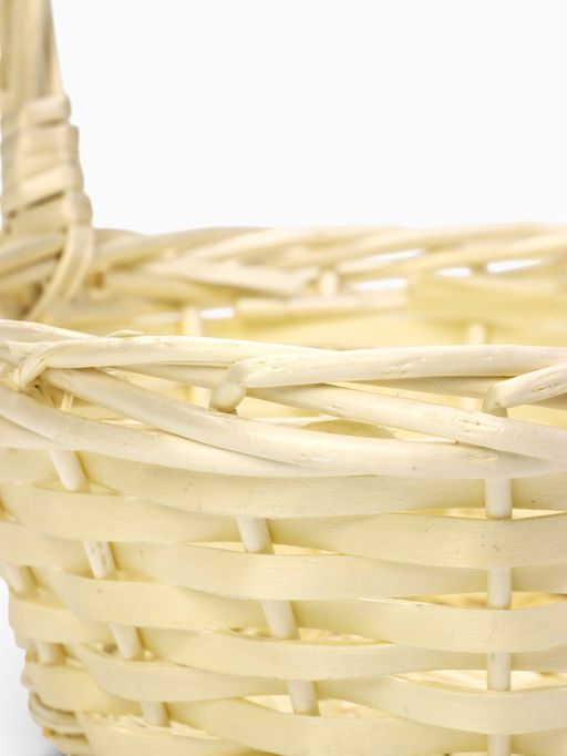 Корзина плетёная для хранения Rama, с ручкой, бежевая, набор 3 шт.