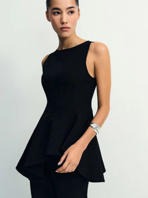 Топ с асимметричной баской / Zarina фото 6