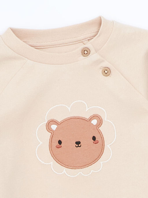 Bisiklet Yaka Nak??l? Erkek Bebek Ti??rt