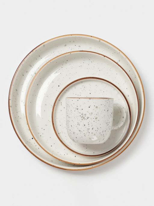 Чайная пара Magistro Queil, 2 предмета: чашка 250 мл, тарелка d=13.6 см, фарфор, белый