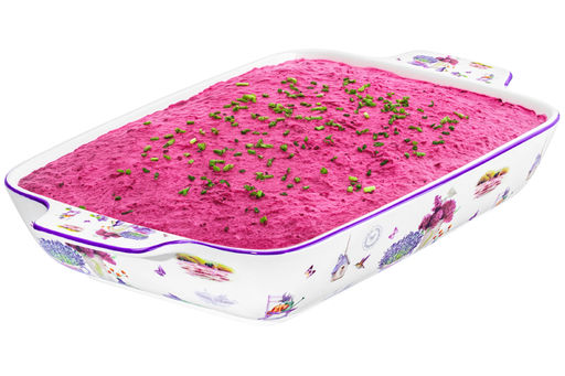 Шубница 1,7 л 32.5*19.5*5.5 cм Лаванда фарфор NEW BONE CHINA