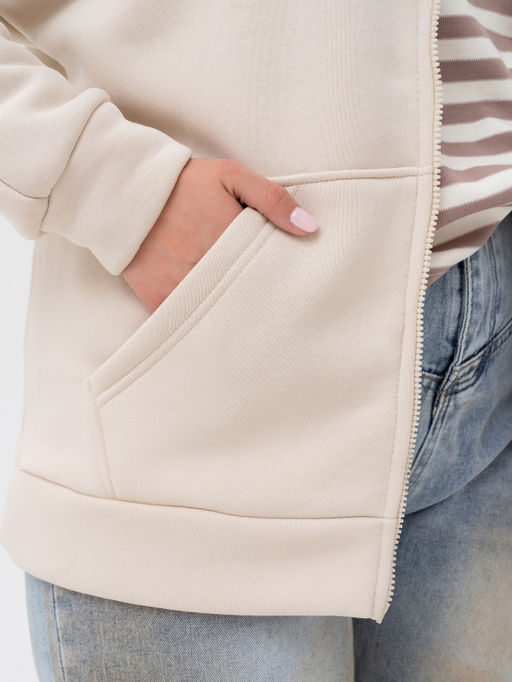 Толстовка футер 3х нитка с начесом.арт.286-27,экрю - Binita фото 25