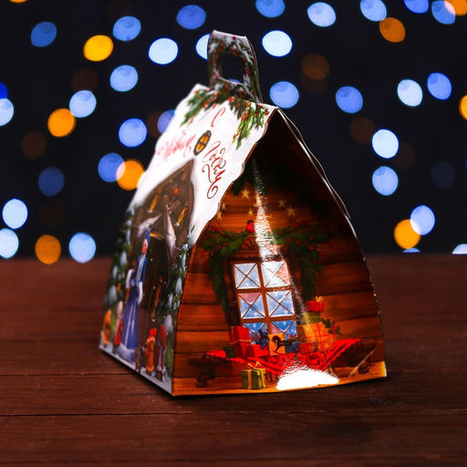 Цена за 10 шт. Подарочная коробка Лесная Сказка 12 х 12 х 16,8 см - Simaland фото 3