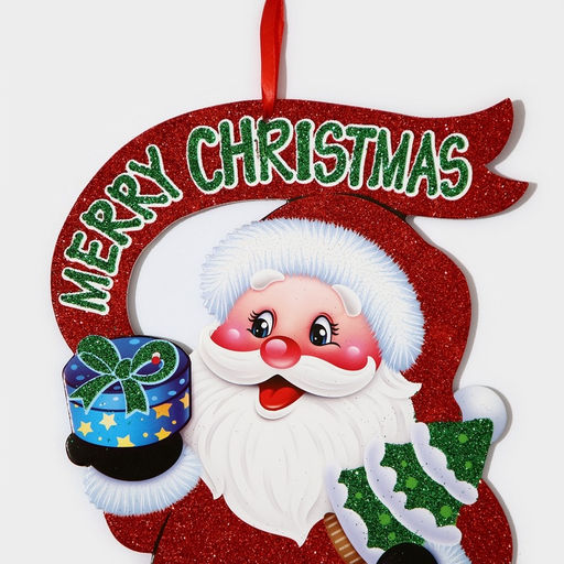 Новогоднее украшение настенное Дедушка мороз, подвеска, 35х23 см - Simaland фото 3