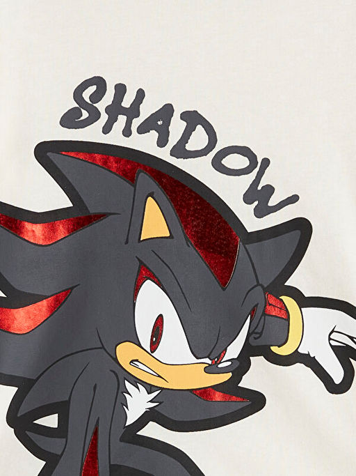 Bisiklet Yaka Sonic Bask?l? Erkek ?ocuk Ti??rt