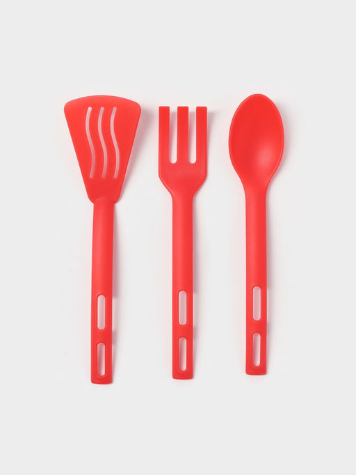 Набор кухонных принадлежностей Доляна «Глори», 3 шт., красный