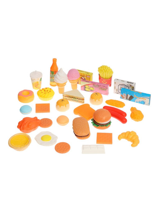 Продуктовая тележка «Супермаркет», 40 предметов, помята упаковка