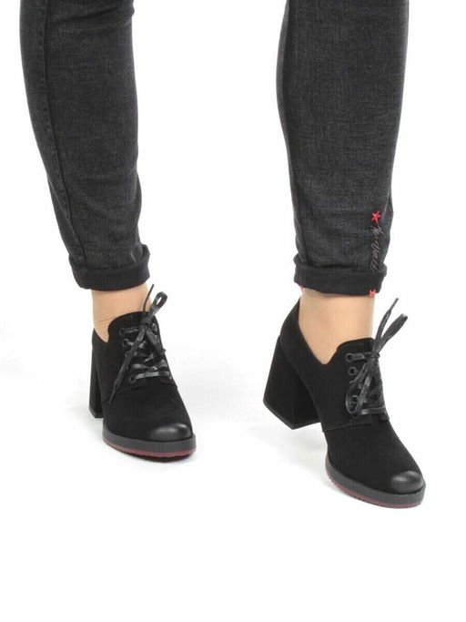 06-FDX122-1P BLACK Туфли (натуральная замша) - Фабричный китай фото 4