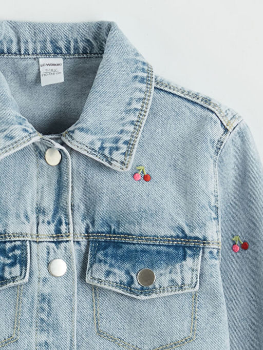 Nak??l? K?z ?ocuk Jean Ceket