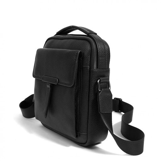 Сумка мужска, кожа, MIRONPAN 86042 Черный