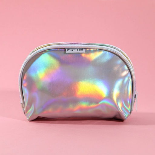 Косметичка-трапеция «В центре внимания», голографический PVC, 20×13 см