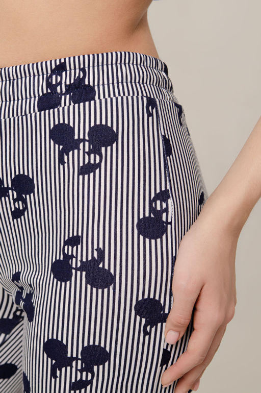 Арт. 9168 Пижама с брюками 42-50 (5 шт) Цвет:верх- синий, белый, низ-синий, белый - Калинка фото 9