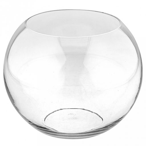 Ваза для цветов стеклянная "Шаровая" 7,5л, д22,5см, h21,5см, форма "шар" (Россия)