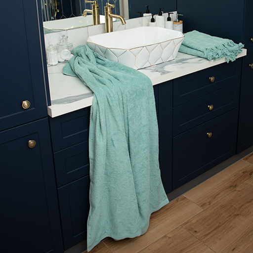 Набор махровых полотенец GINZA 2 шт. (50х90 - 1 шт., 70х140 - 1шт.), 100% хлопок, 450 гр./кв.м., Кэмел - Традиция фото 89