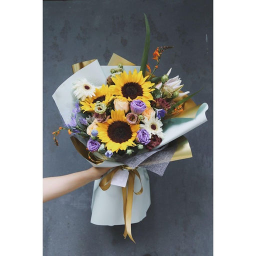 Пленка для цветов Пленка с золотом, цвет серо-голубой, 58 см х 5 м - Simaland фото 7