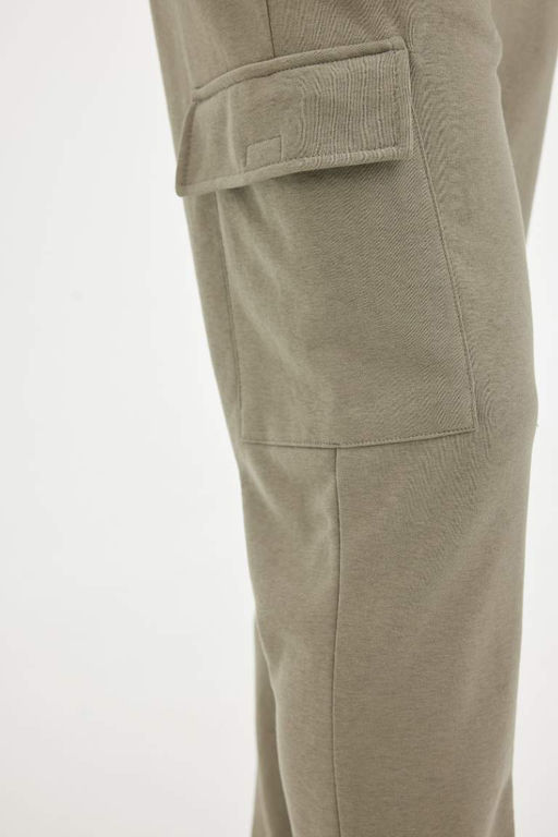 Мужские облегающие спортивные штаны с карманами-карго и прямыми штанинами - Defacto фото 7