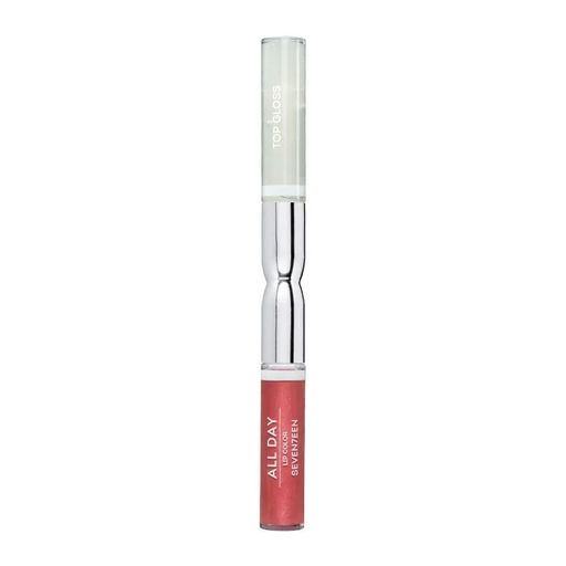 Жидкая стойкая помада-блеск 86 ALL DAY LIP COLOR & TOP GLOSS персиковый металлик
