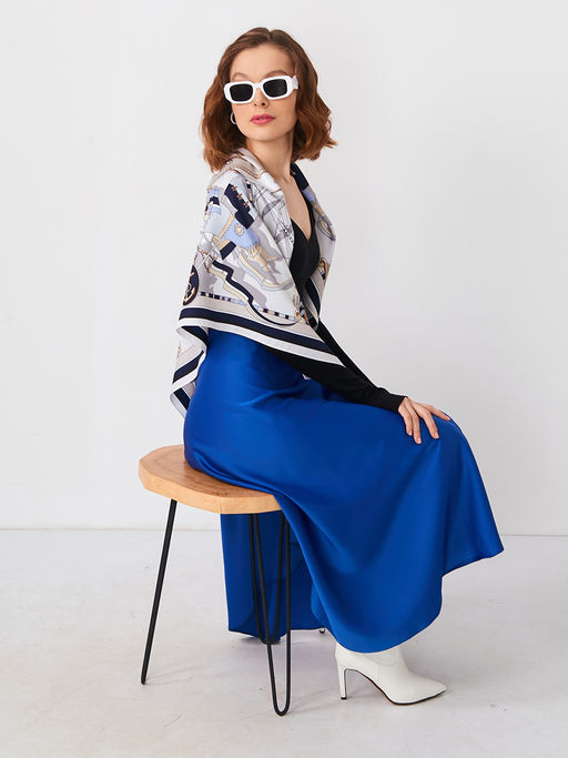 Большой, мягкий, тонкий и очень нежный двусторонний платок с рисунком. - Tantino фото 6