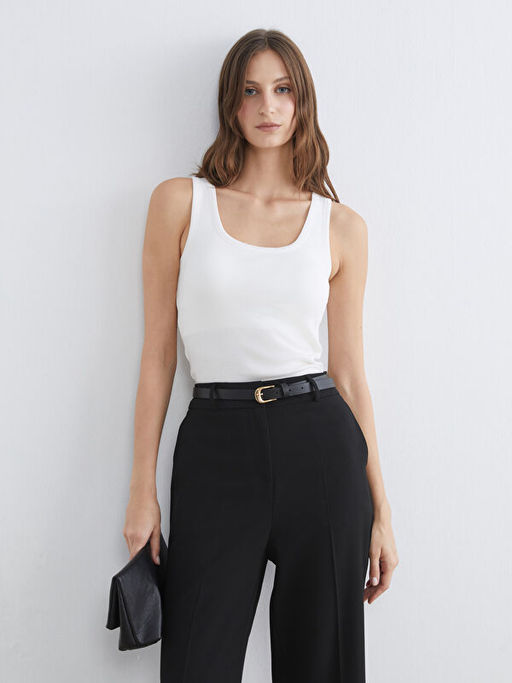 U Yaka Fitilli Kad?n Atlet