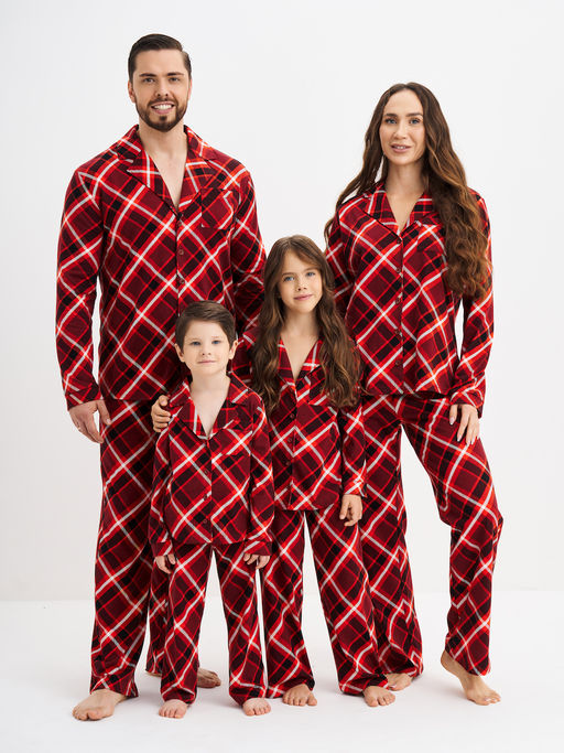 Красная пижама в клетку - Kogankids фото 20