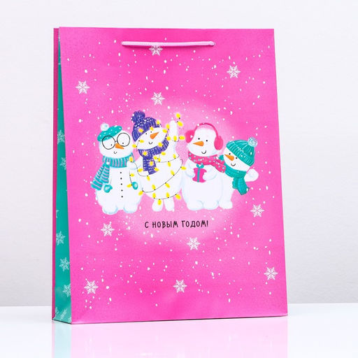 Пакет подарочный Новогодняя вечеринка, 33 х 42,5 х 10 см - Simaland фото 3